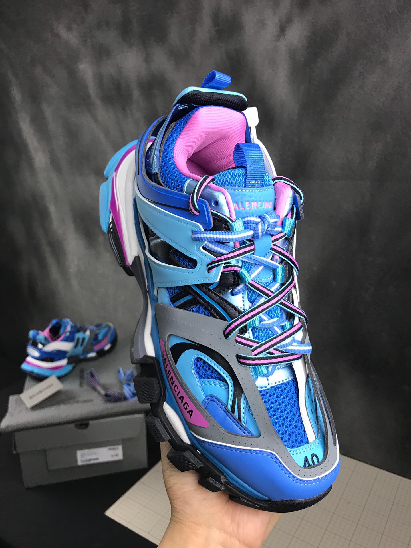 발렌시아가 트랙 남녀공용 신발 운동화 스니커즈