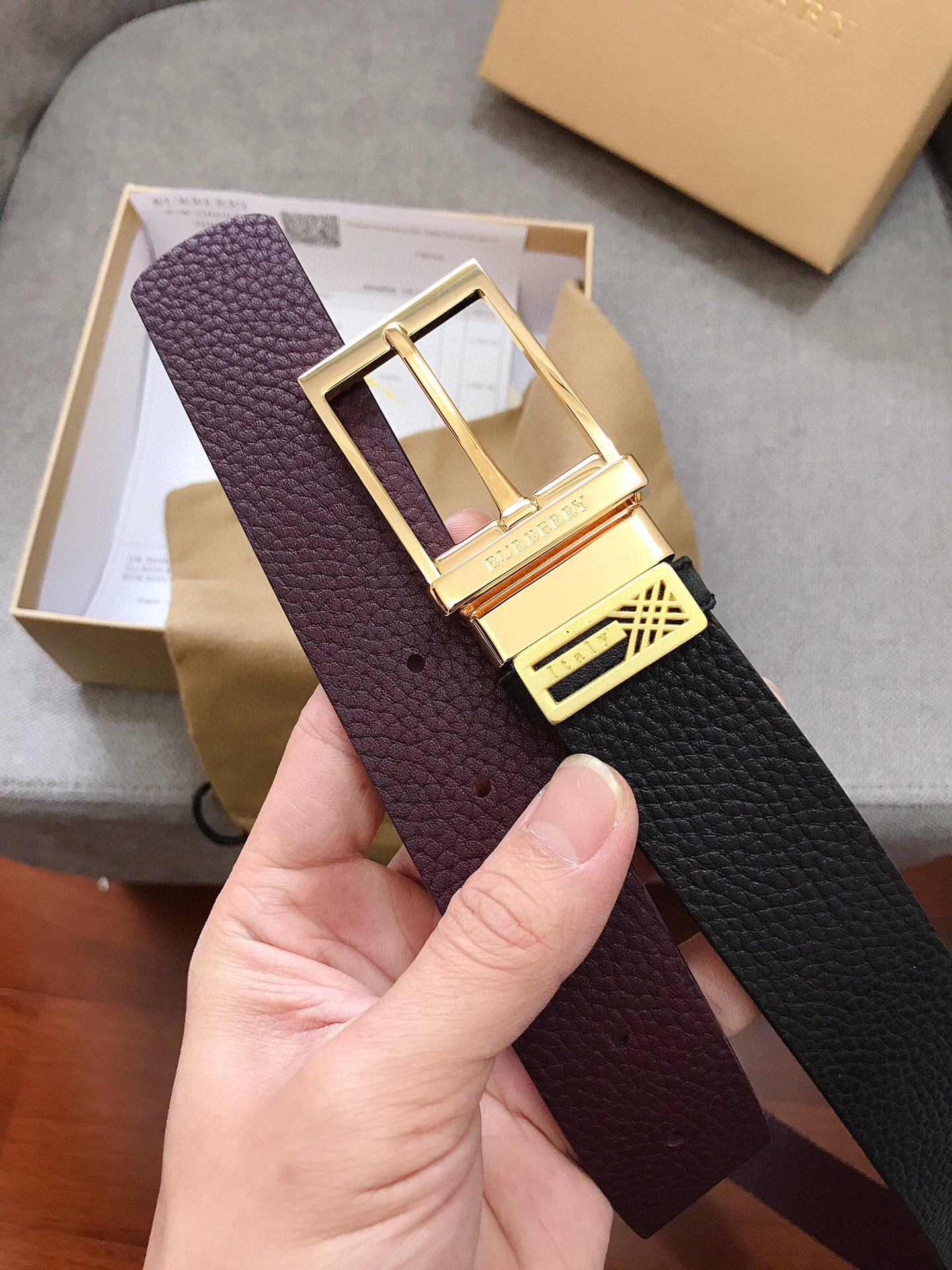 버버리 남자 벨트