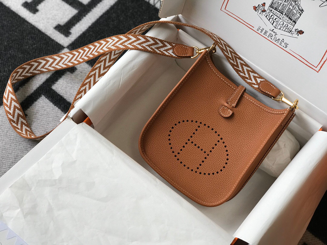 에르메스 미니 에블린 토고 송아지가죽 미러급 여자가방
