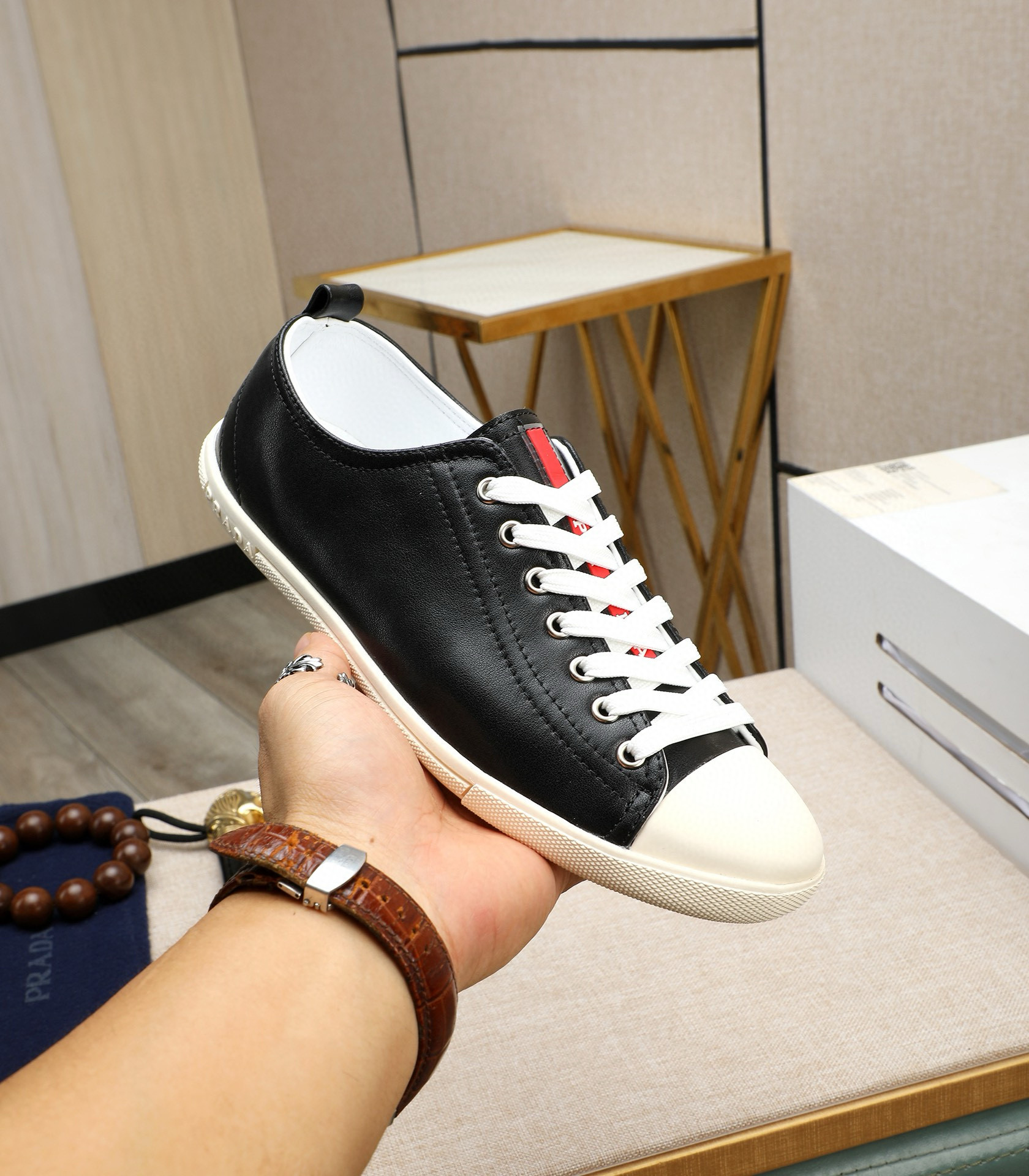 프라다 남자 스니커즈 신발 운동화