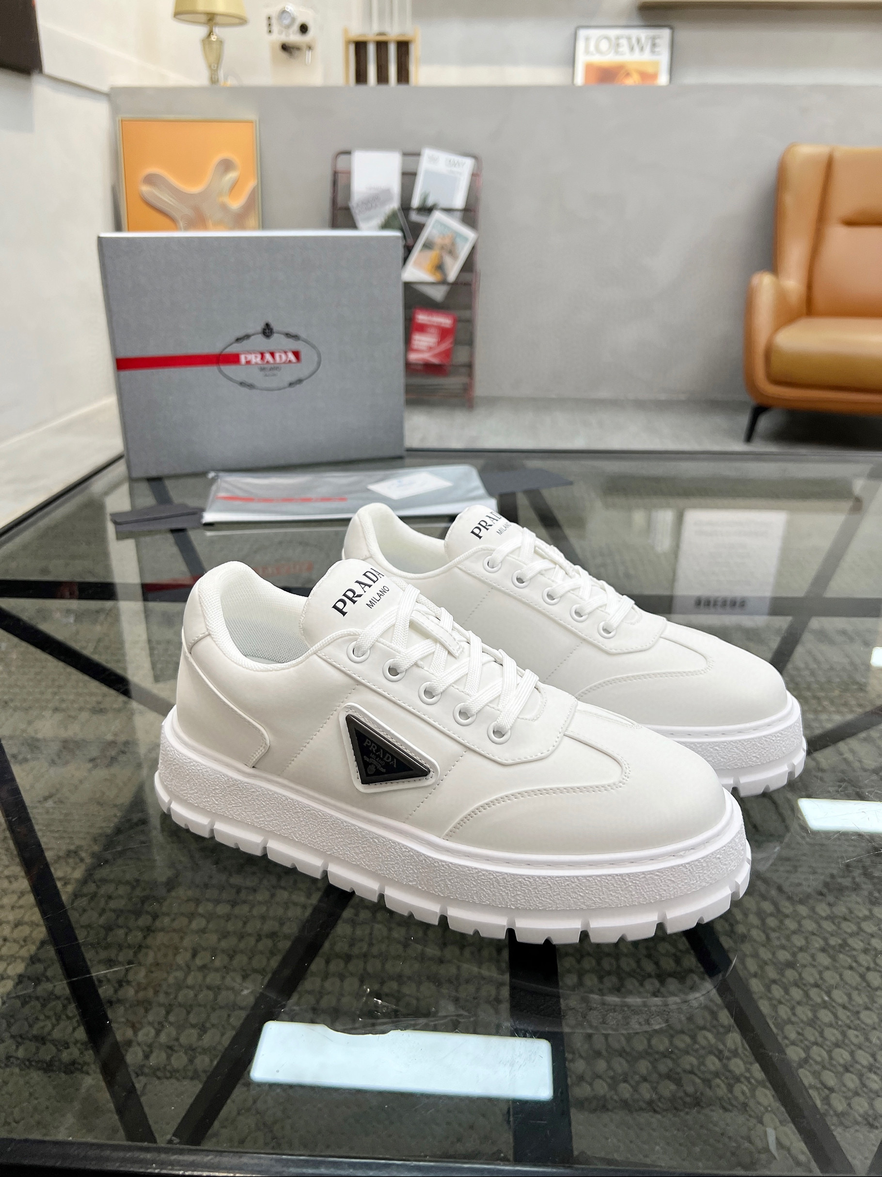 프라다 남자 스니커즈 신발 운동화