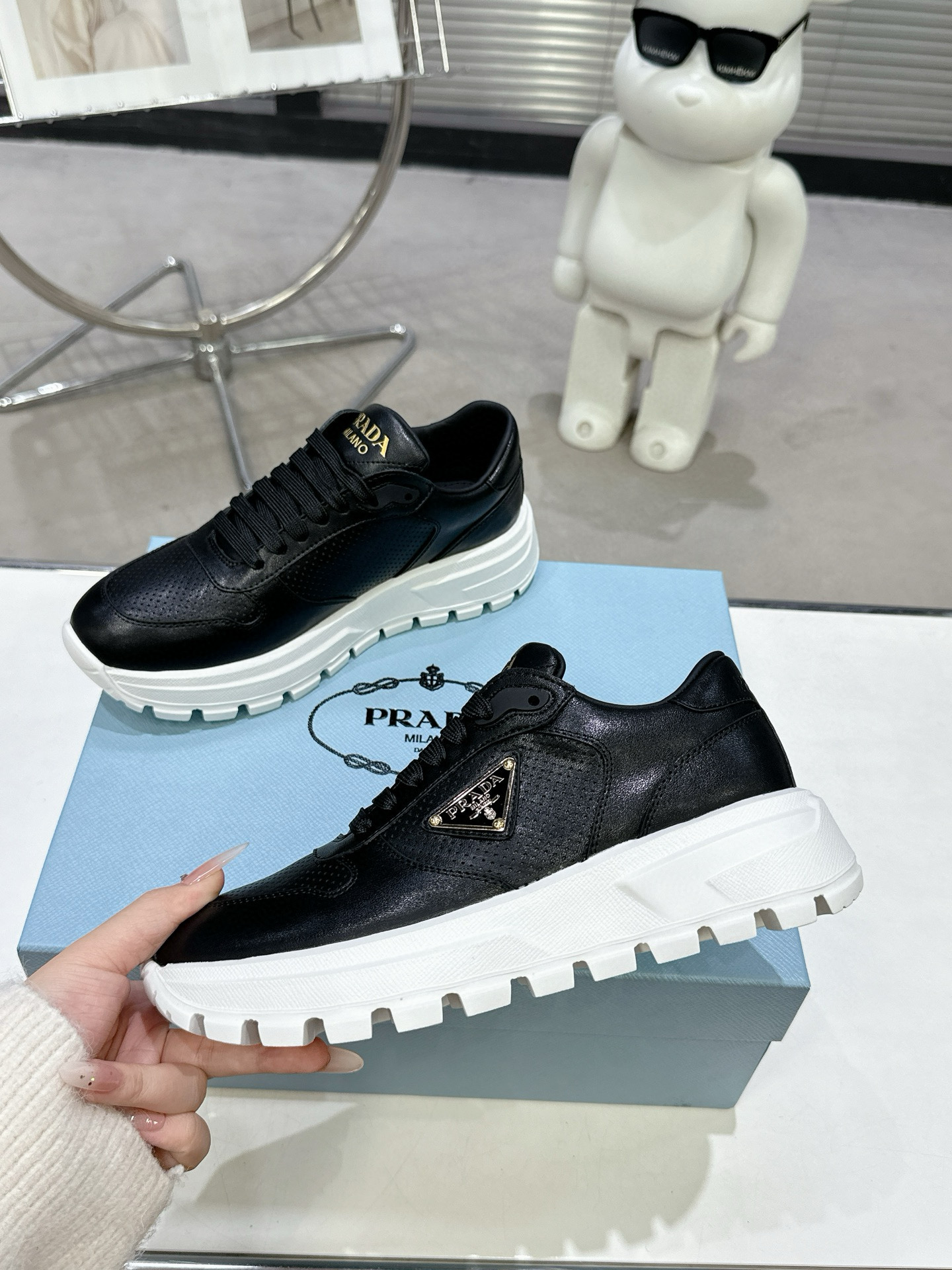 프라다 여자 스니커즈 신발 운동화