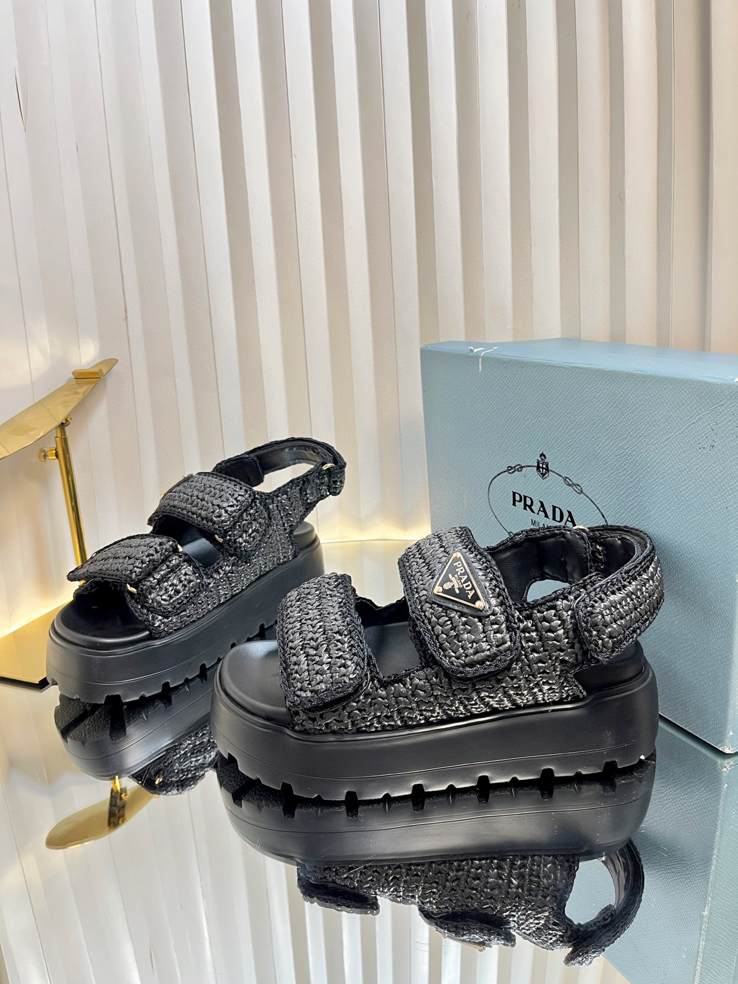 프라다 여자 샌들 5.5cm