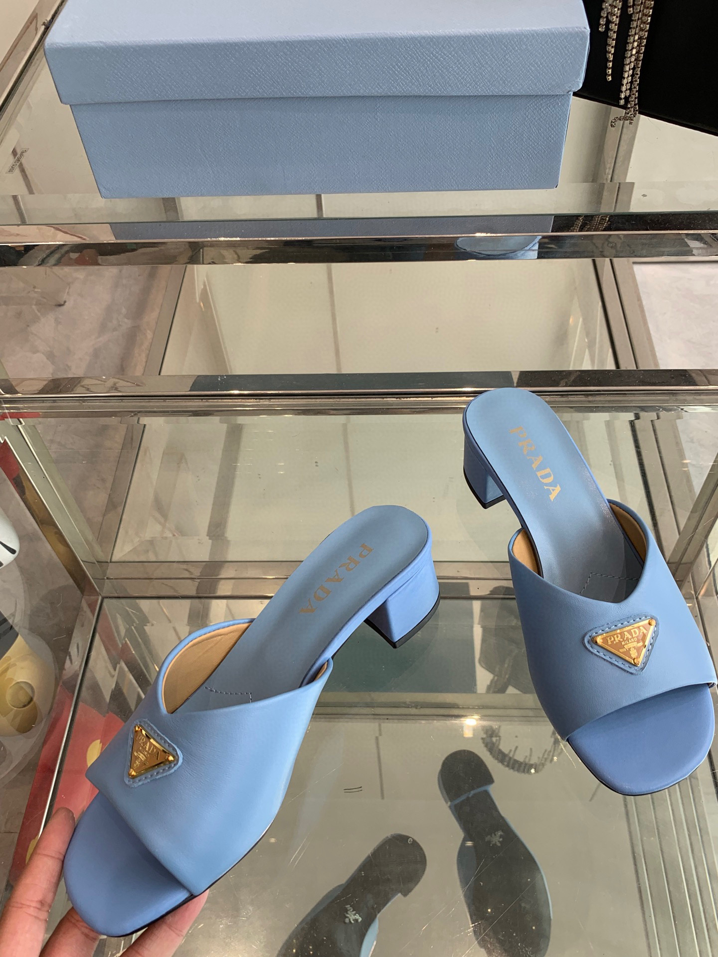 프라다 여자 슬리퍼 3.5cm