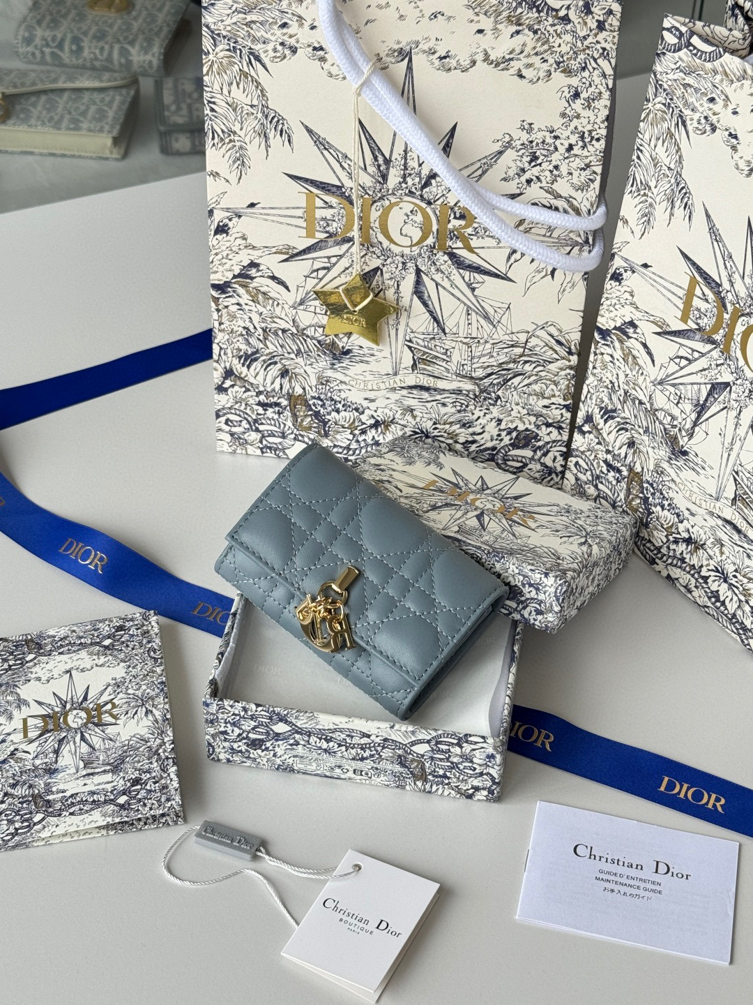 디올 S0966ONMJ_M413 여자 카드지갑 머니클립