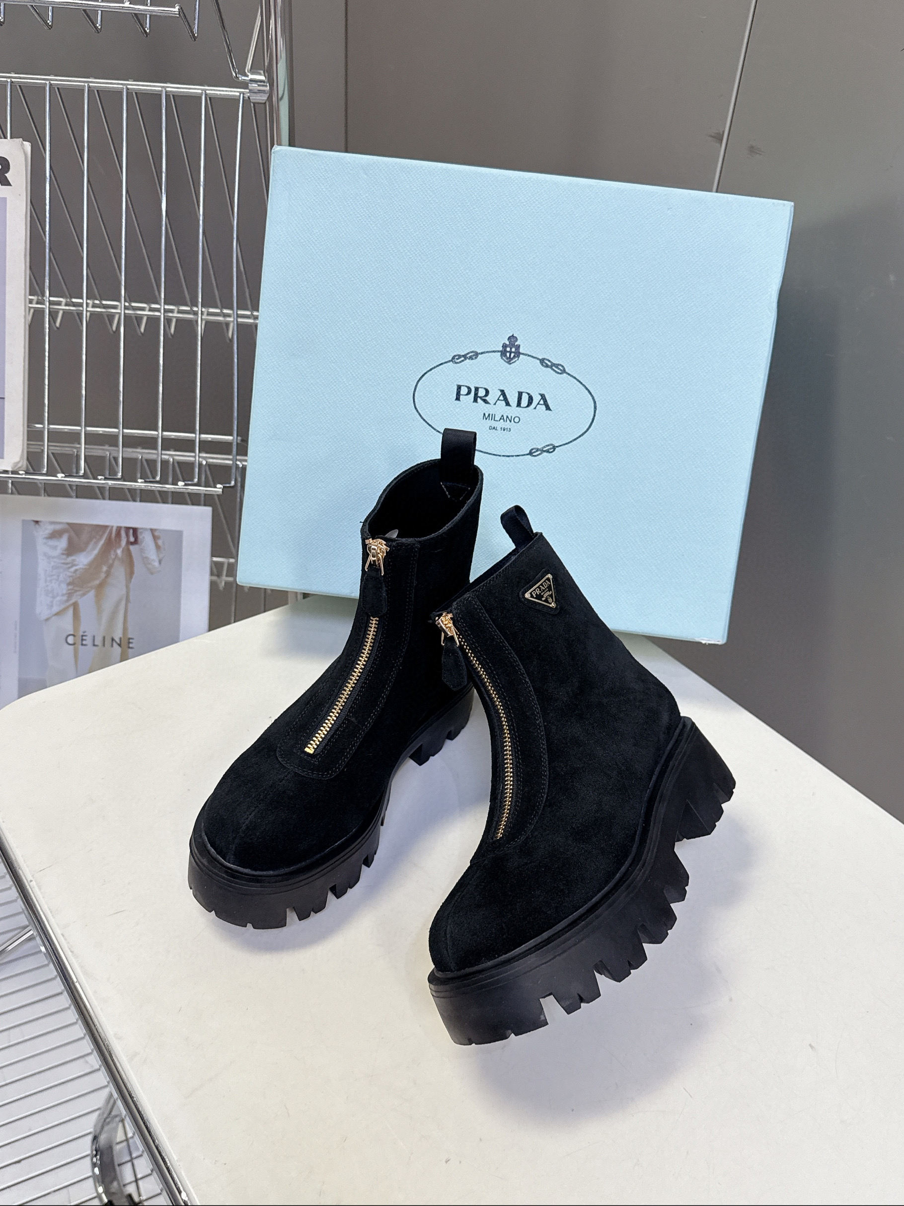 프라다 5CM 여자 부츠