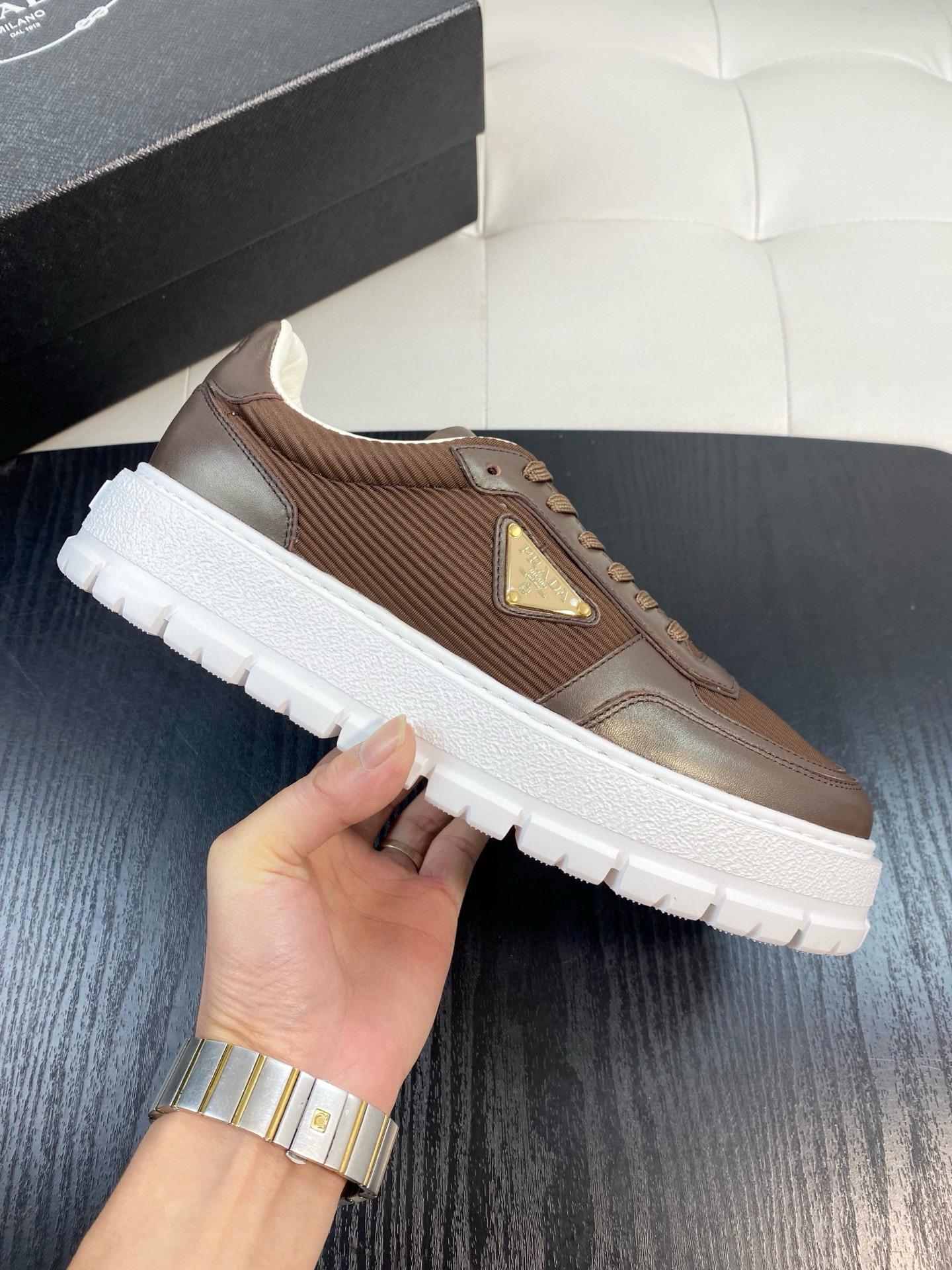 프라다 남자 스니커즈 신발 운동화