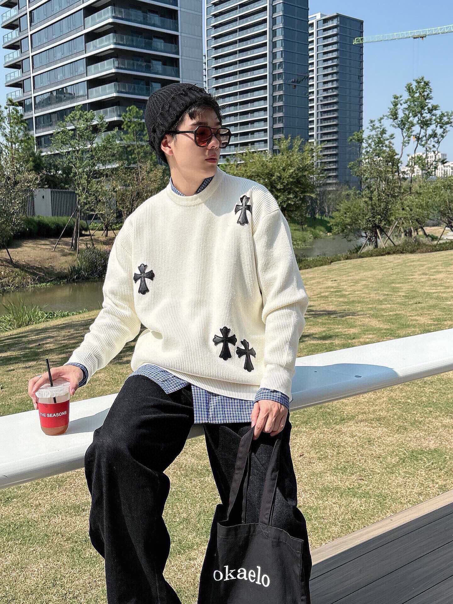 크롬하츠 남자 니트